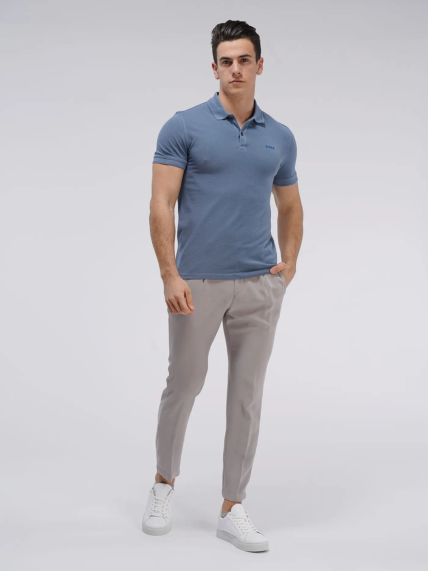 BOSS | Poloshirt Slim Fit PRIME | blau